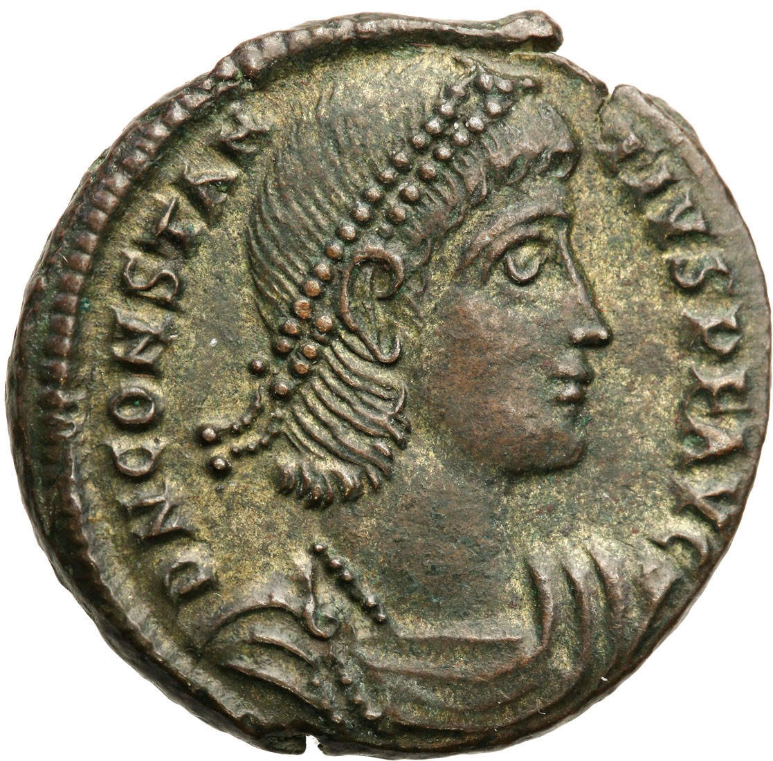 Cesarstwo Rzymskie. Konstancjusz II (324-361). Follis 351-354, Cyzicus